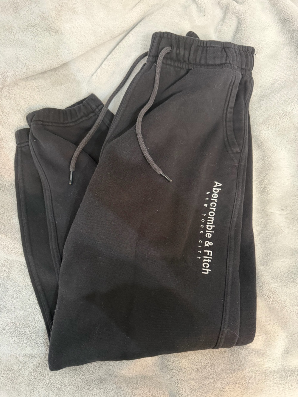 Abercrombie & Fitch Black Logo Sweatpants